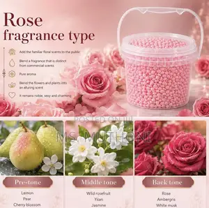 800 G Pink Rose-Scented Laundry Booster Beads