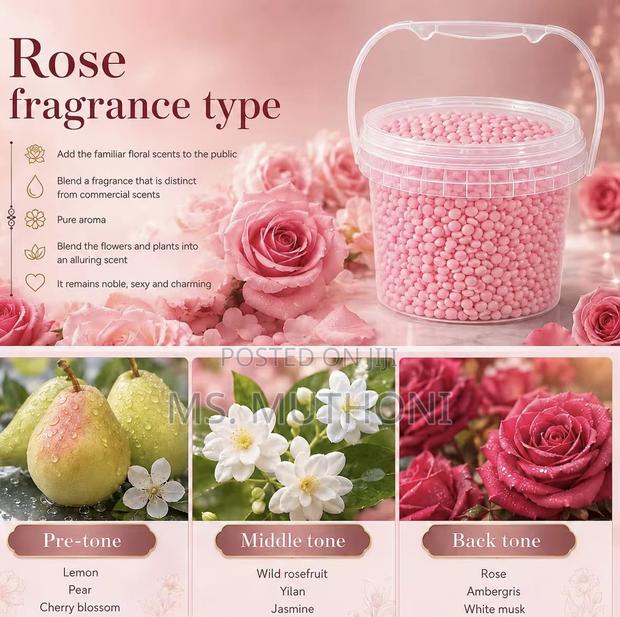 800 G Pink Rose-Scented Laundry Booster Beads