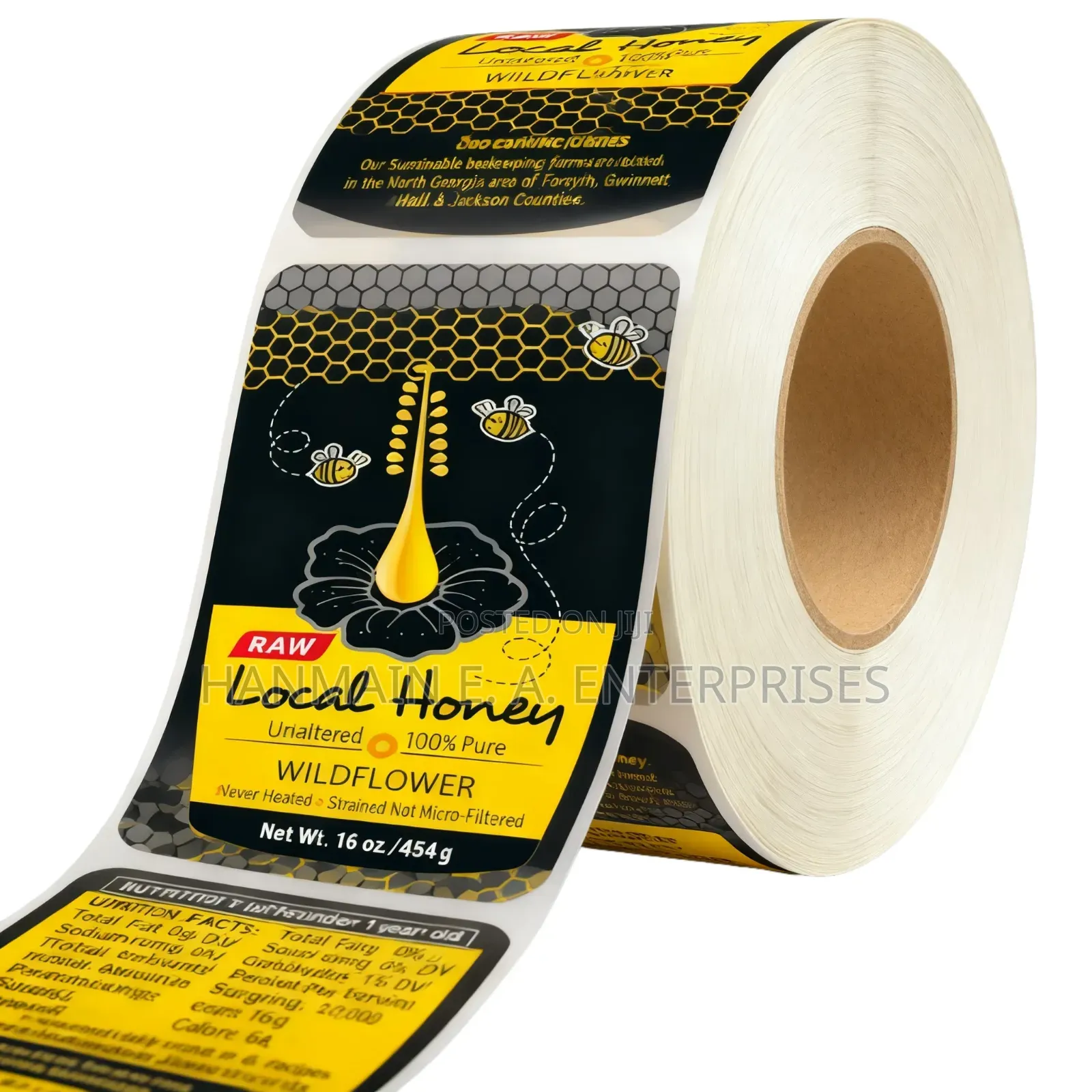 Honey, Oil, Perfume, Body Lotion and Other Stickers Labels