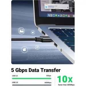 Ugreen US129 USB 3.0 Extension Cable 5M (Black) – Premium High-Speed U