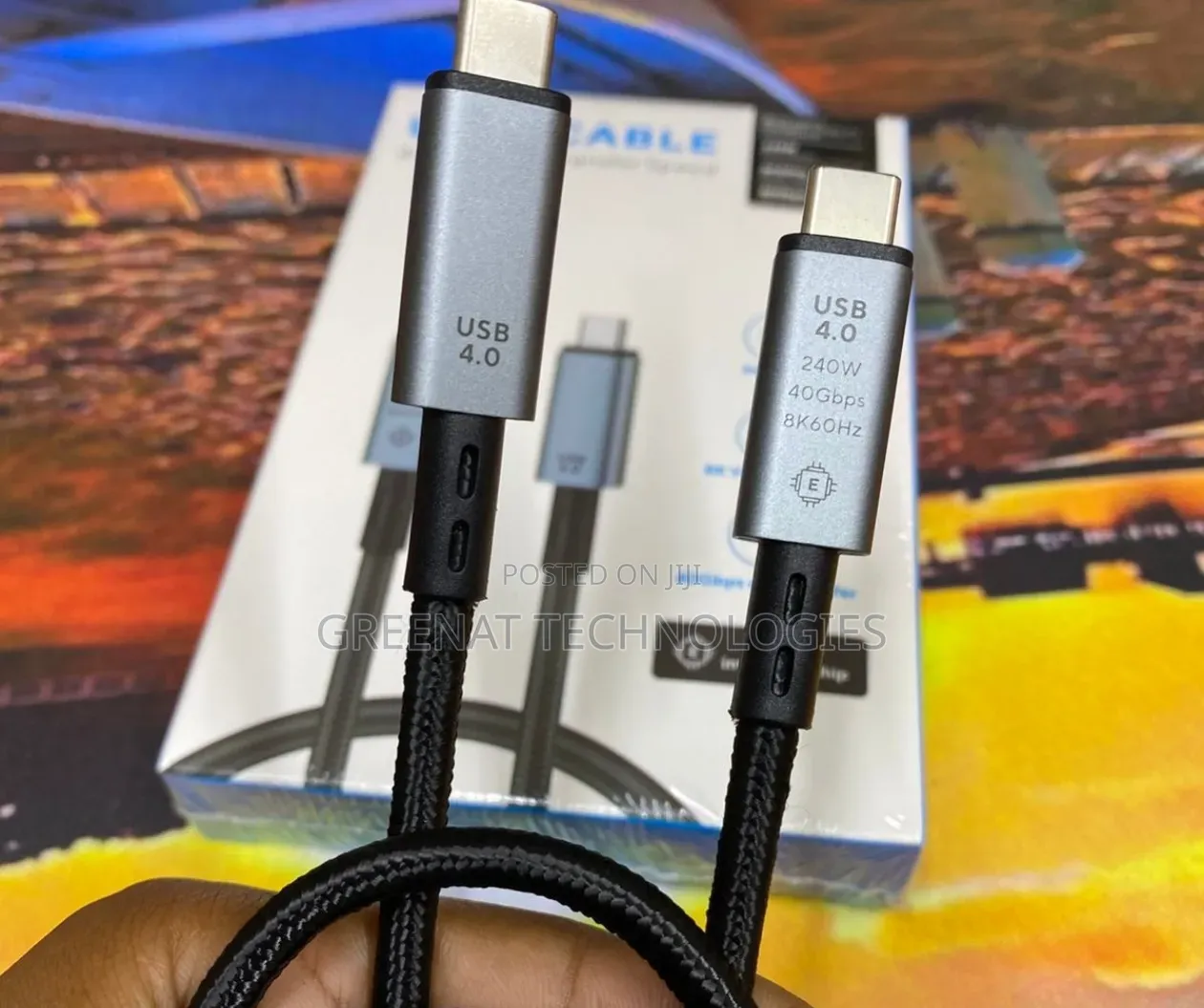 USB 4.0 Type C to C Cable 2m | 40Gbps 240W Fast Charge