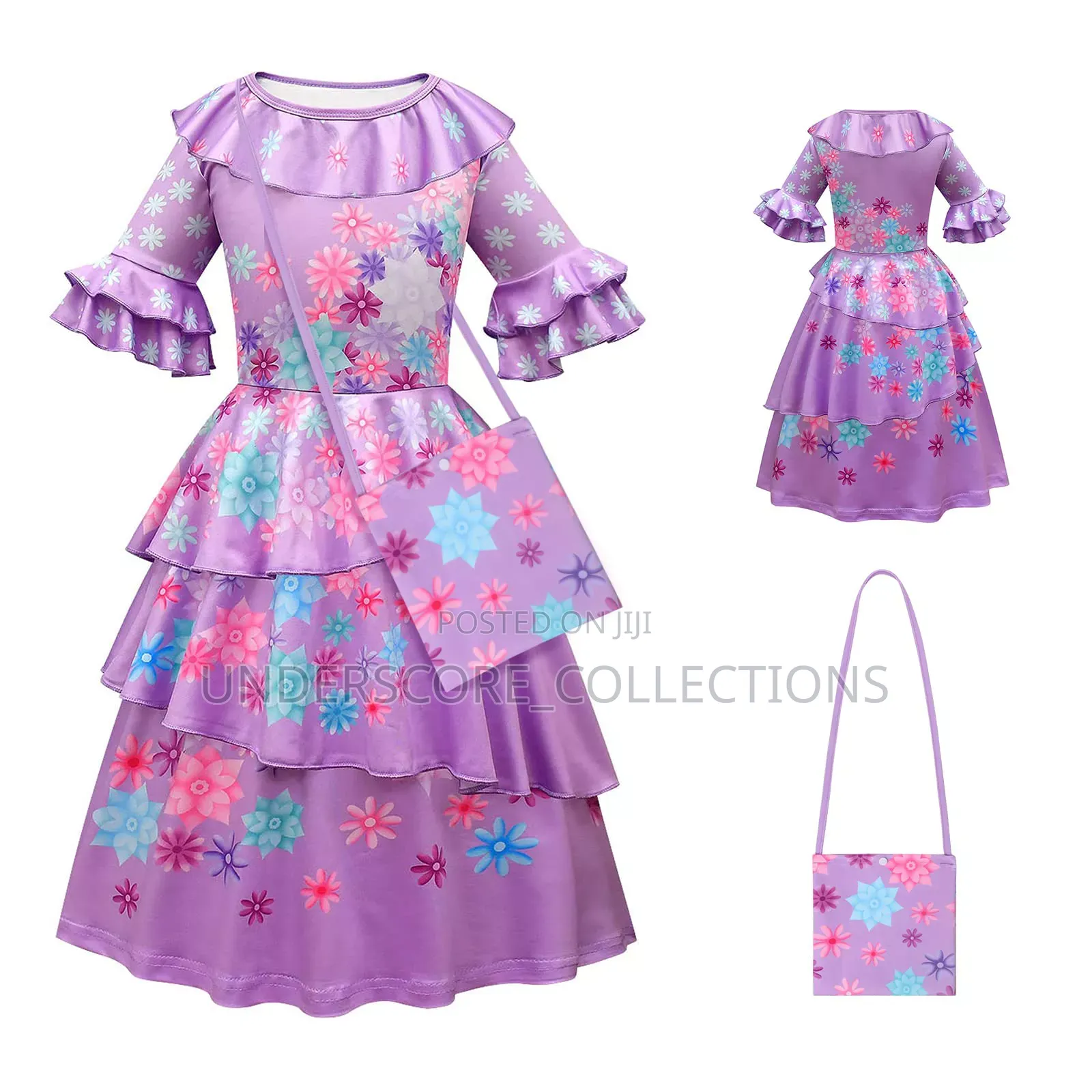 Purple Encanto Isabela Madrigal Girls Costume