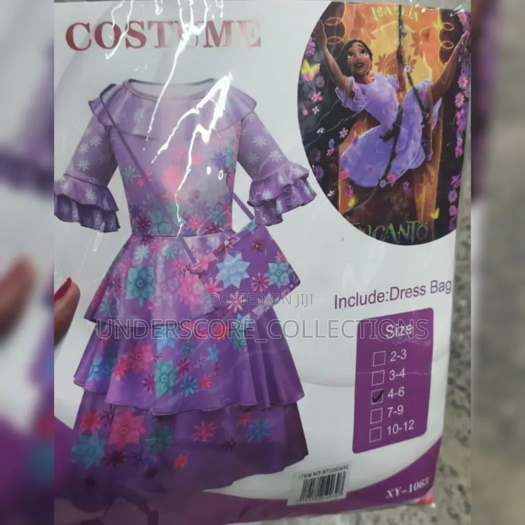 Purple Encanto Isabela Madrigal Girls Costume