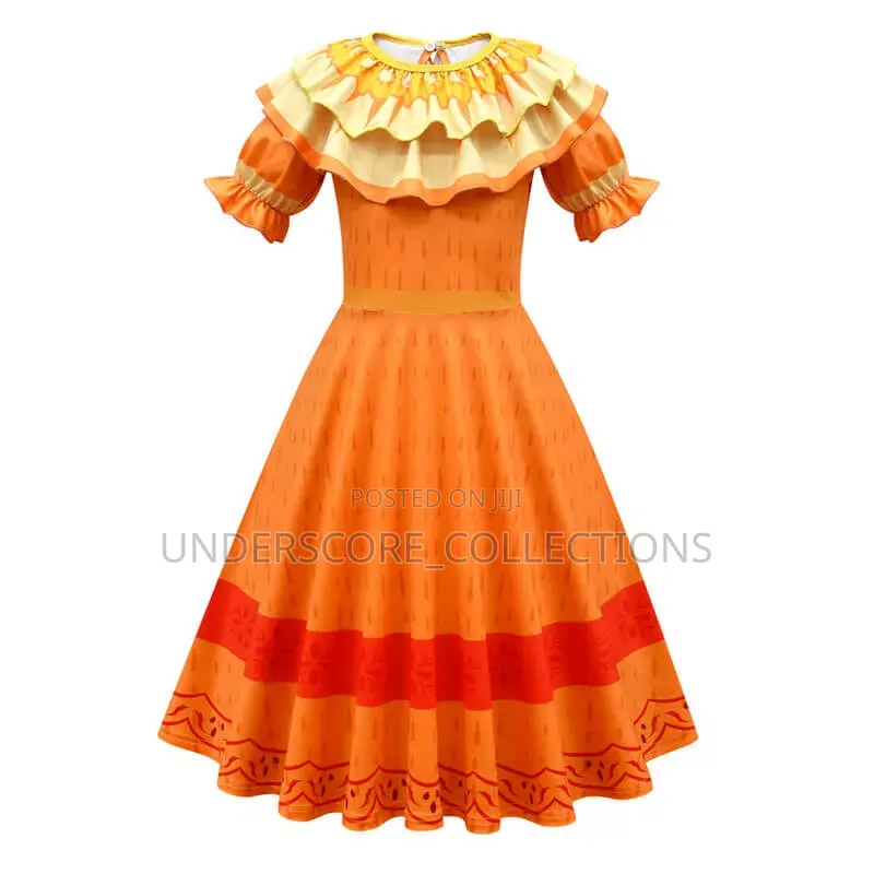 Orange Encanto Pepa Madrigal Girls Costume