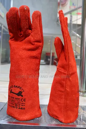 Euro Safety Leather Gloves 16inches