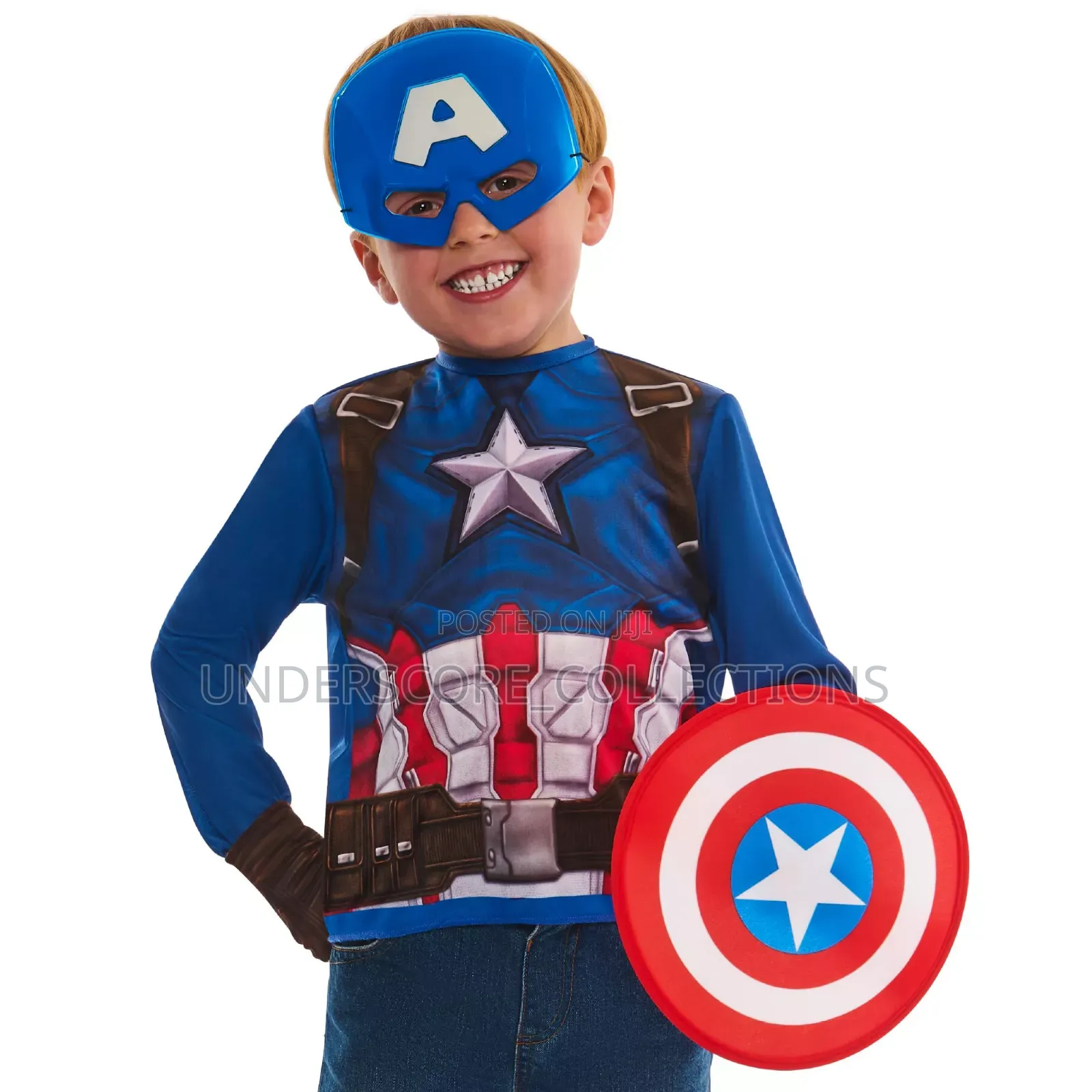 Muscle Captain America Children's Costume Set