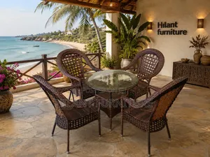 4-Seater Outdoor Rattan Bistro Set