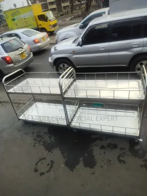 Two Tier Serving Trolley