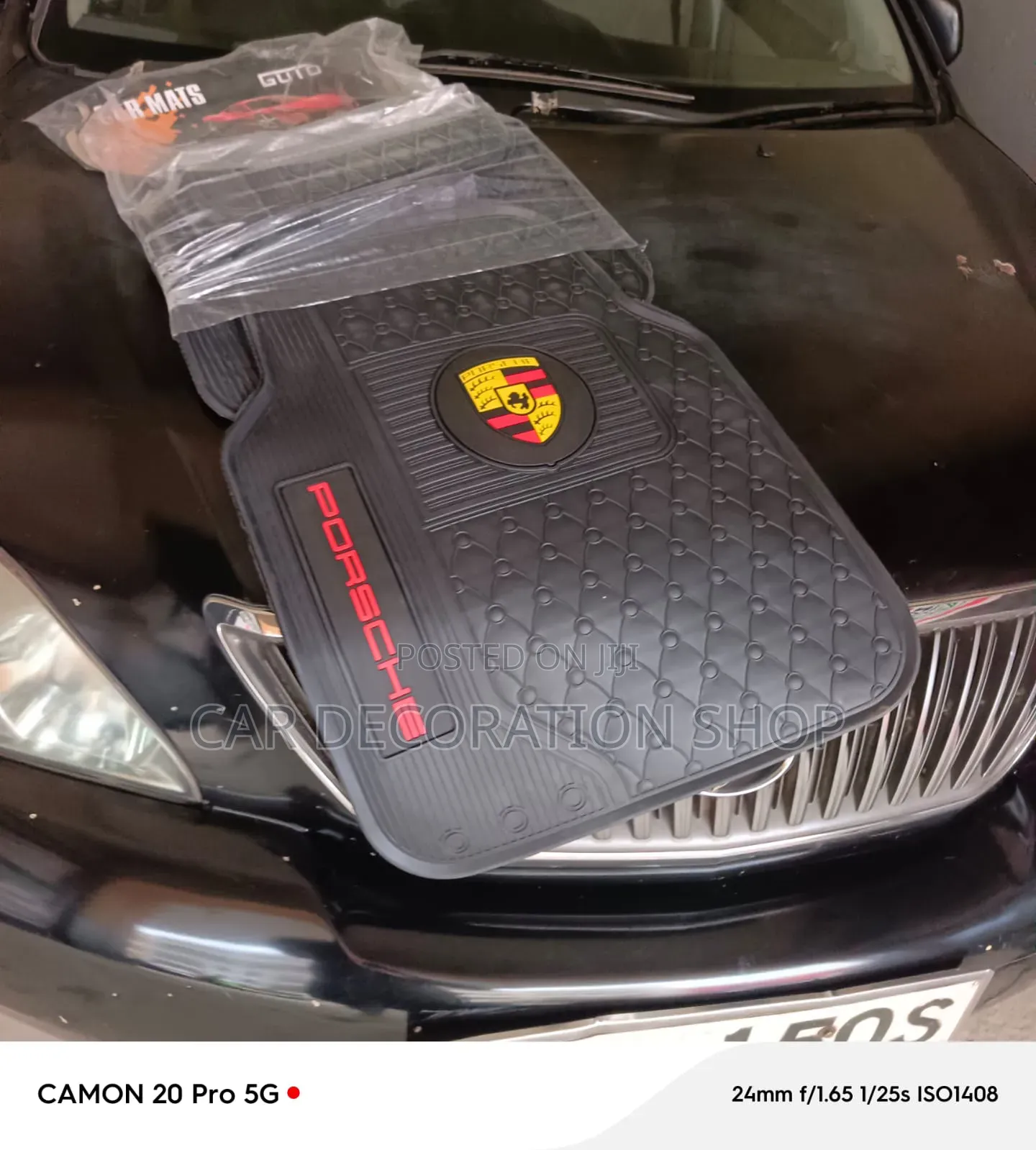 Non_slip Spiked Backing Dust Trapping Surface 5pc Porsche Mats