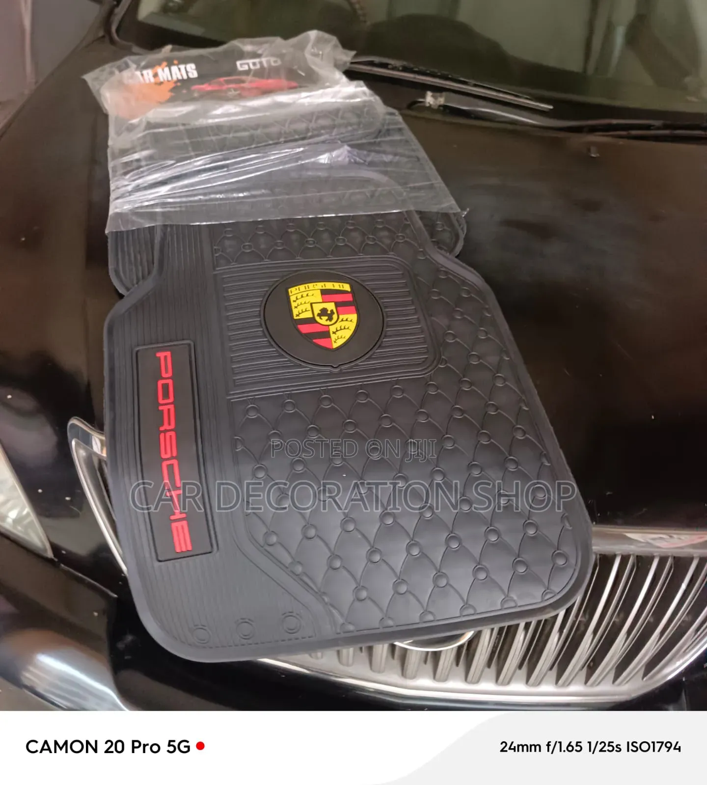 Universal 5 Seater Branded Porsche Cayenne Nonslip Effect Floor Mats