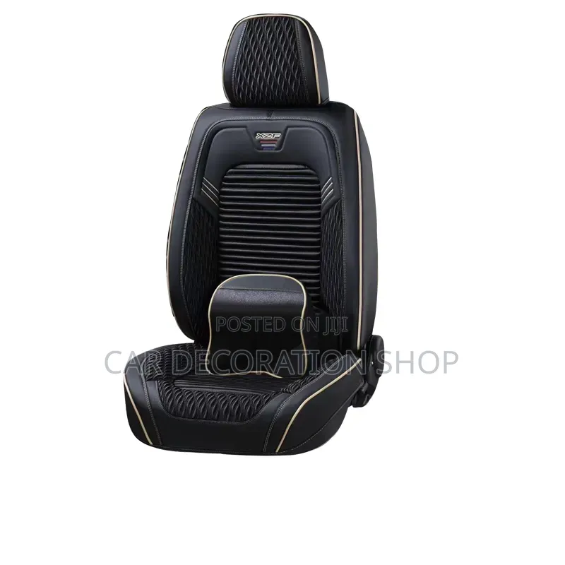 Universal Leather Seat Cover With Matching Lumbar Support Pillow