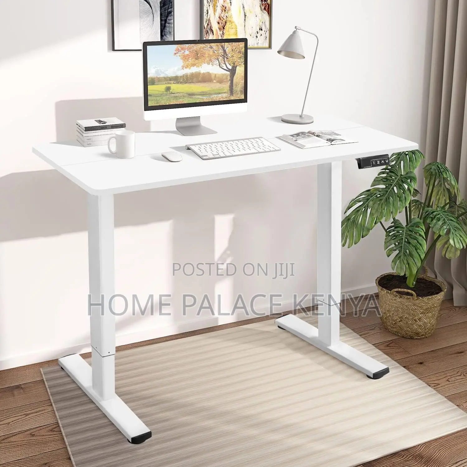 Study Table; Motorized Sit Stand Study Desk With Adjustable for Home