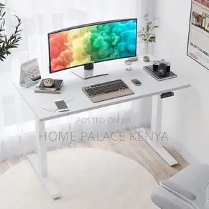Study Table; Motorized Sit Stand Study Desk With Adjustable for Home