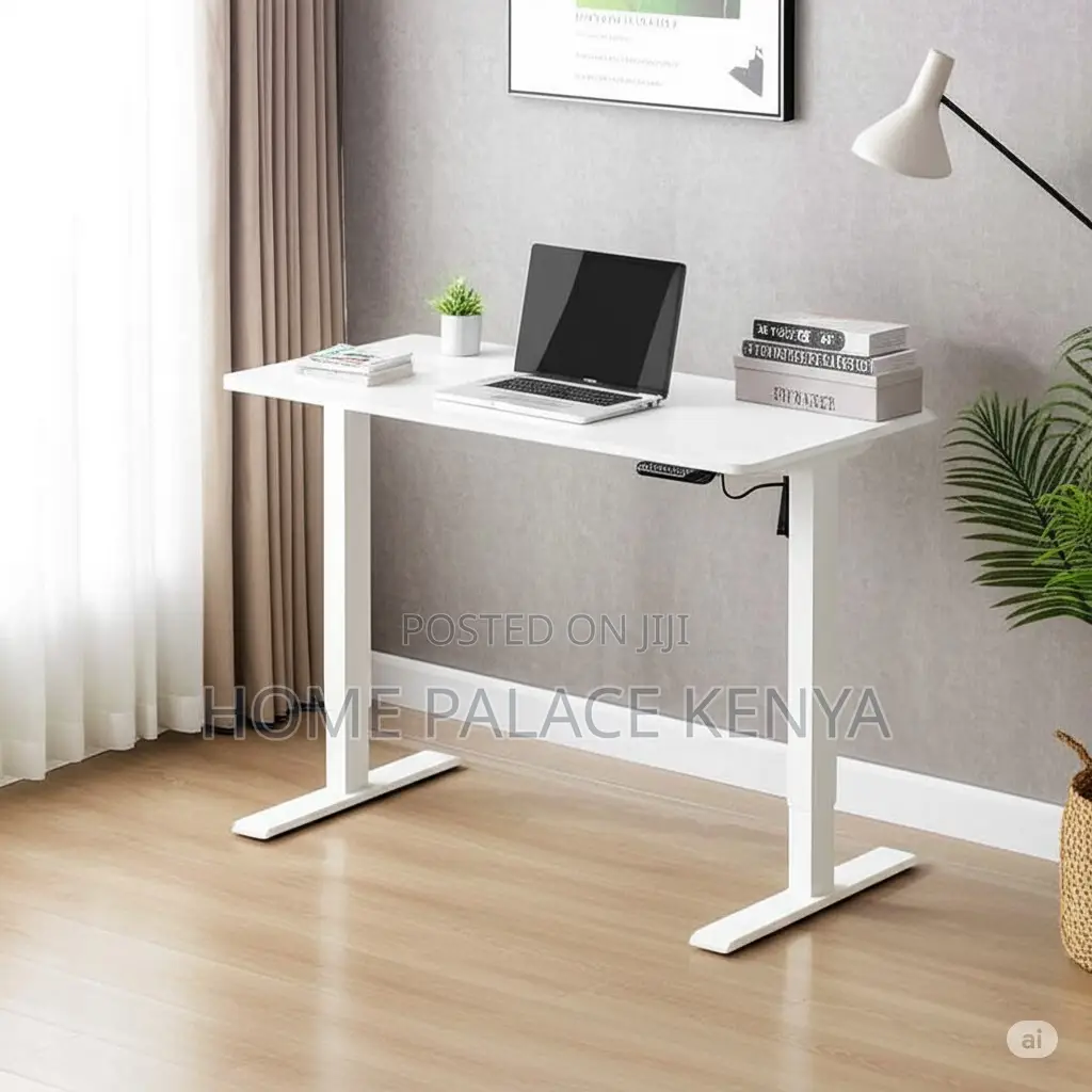 Study Table; Motorized Sit Stand Study Desk With Adjustable for Home