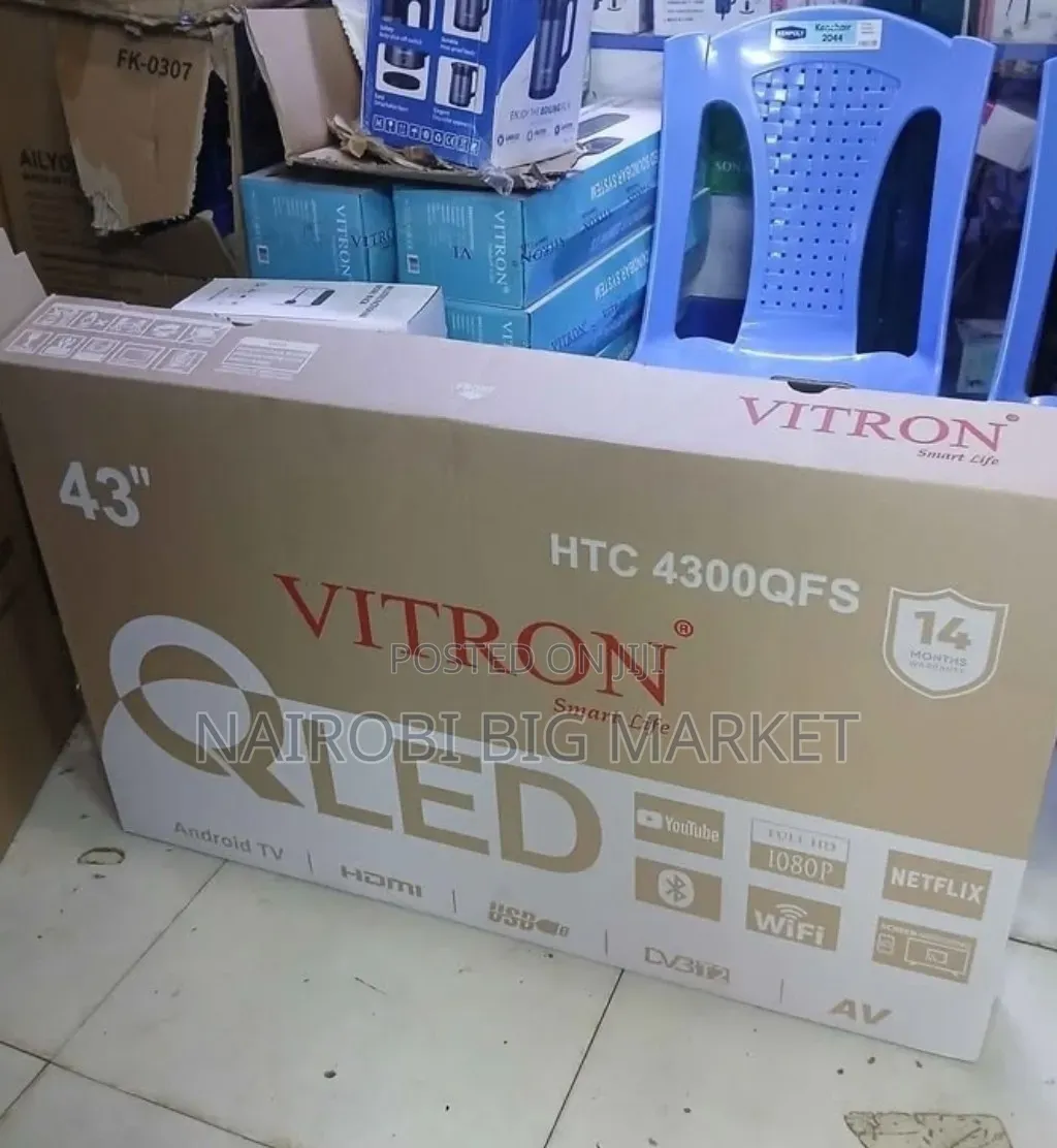 Qled 43 Inch Vitron With Multiple Hdmi and USB