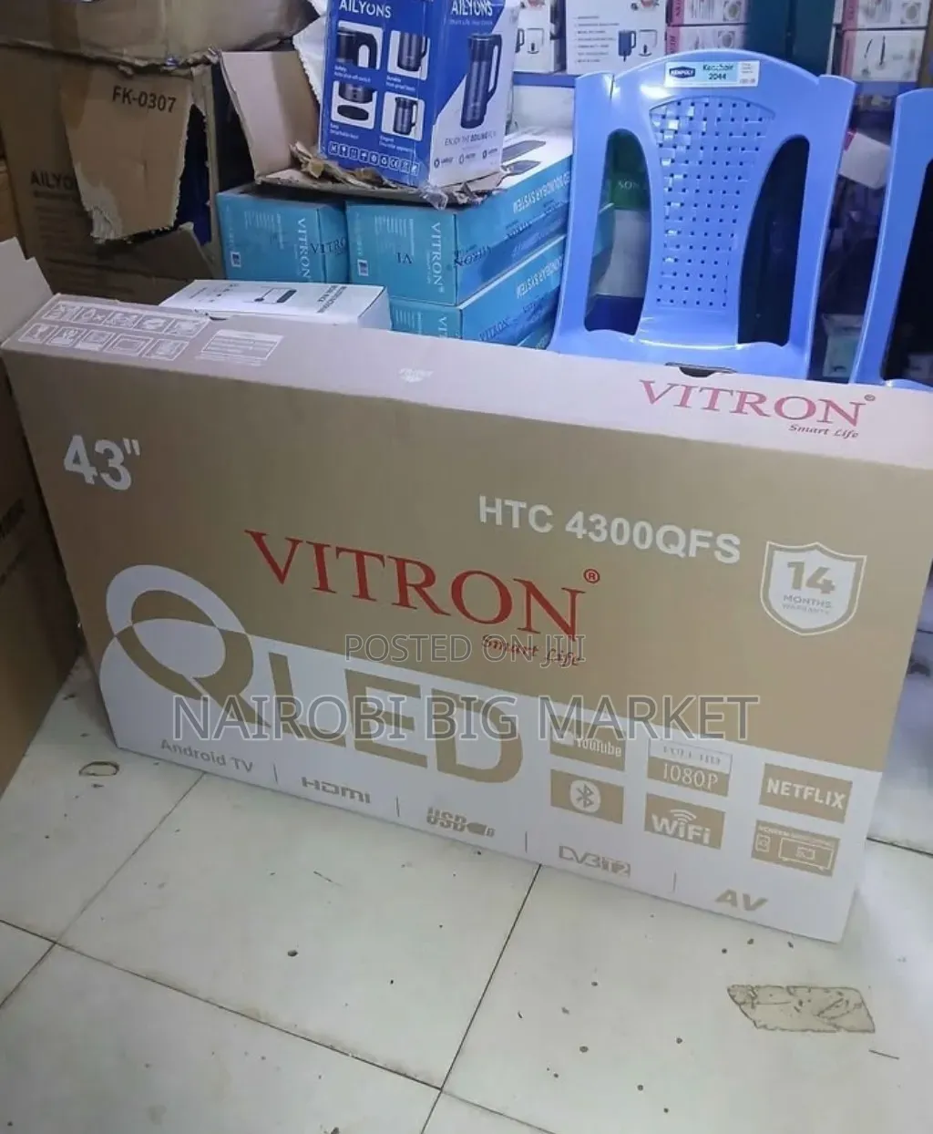 Vitron 43 Inch Qled With 8 GB Storage