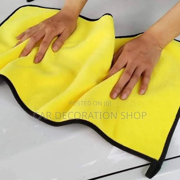 3pc Split Microfiber Designed Scratch Free Towels - thumbnail 2