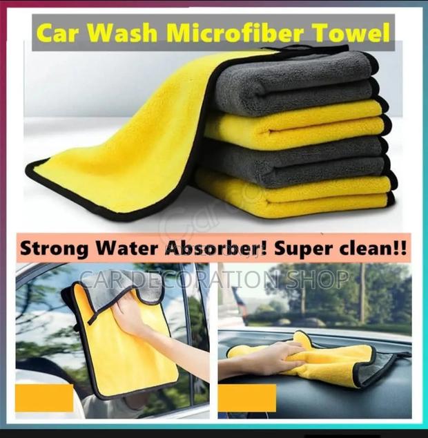 Strong Absorbent Super Clean Carwash Microfiber Towel 3pcs