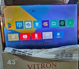 Vitron Qled 43 Inch With DVB T2 Digital Broadcast Decorder