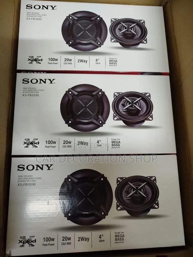 4" Sony Dashboard Speakers With Protective Steel Mesh - main view
