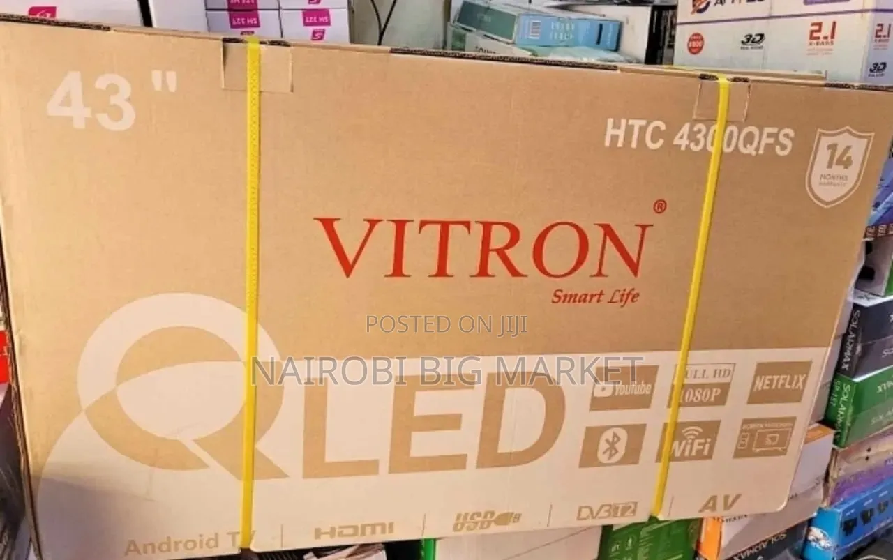 14 Months Warranty Vitron 43inch Qled Television