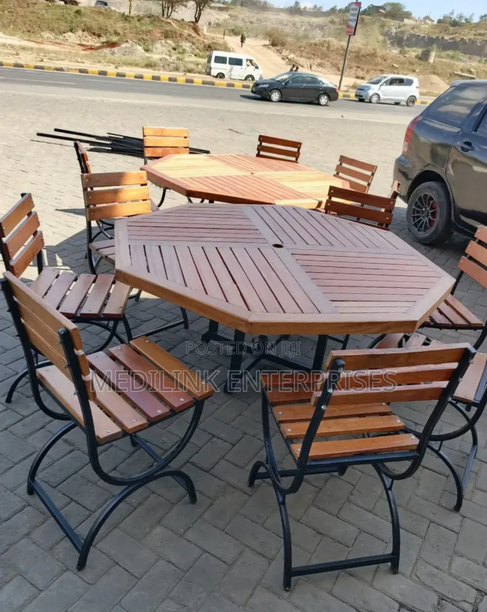Canvasless Mahogany 6 Seater Outdoor Set