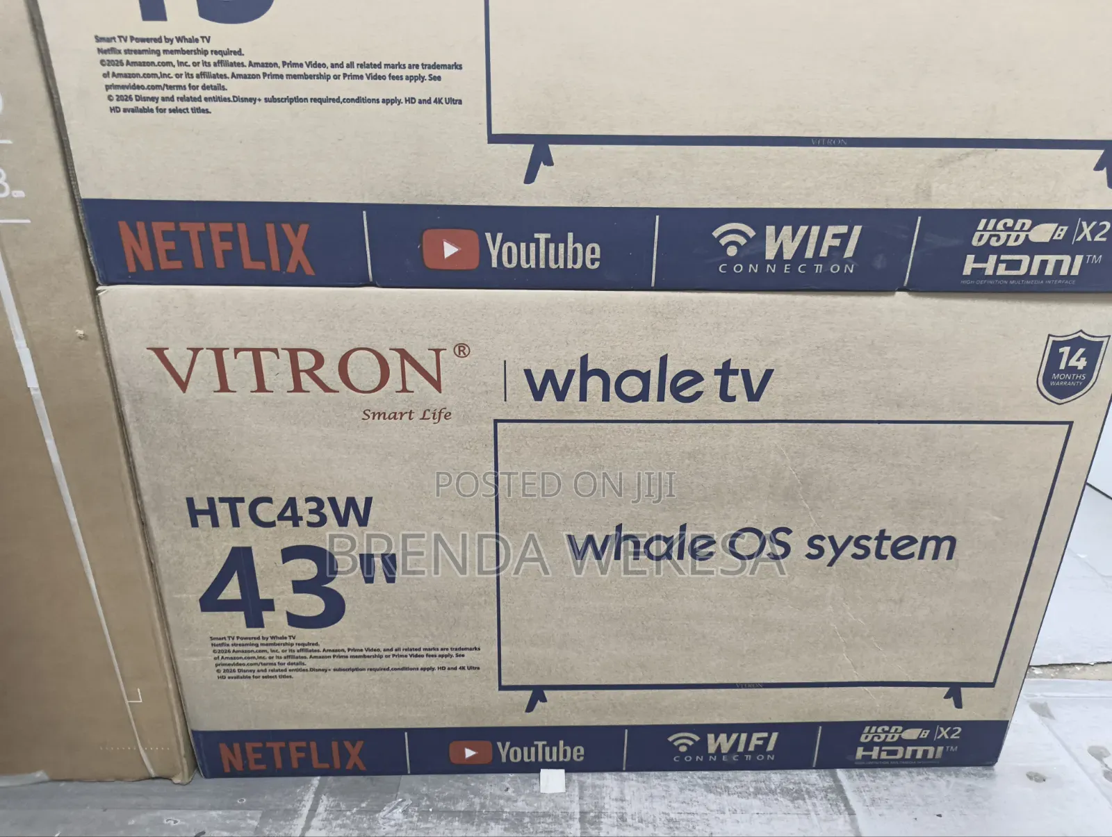 Vitron 43 Inch Smart Whale TV | HTC43W | New 2026 Model