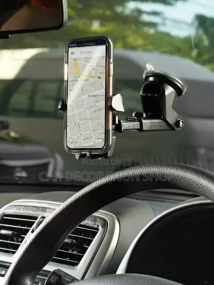 Adjustable Arm Telescopic Car Phone Holder With Strong Suction Cup