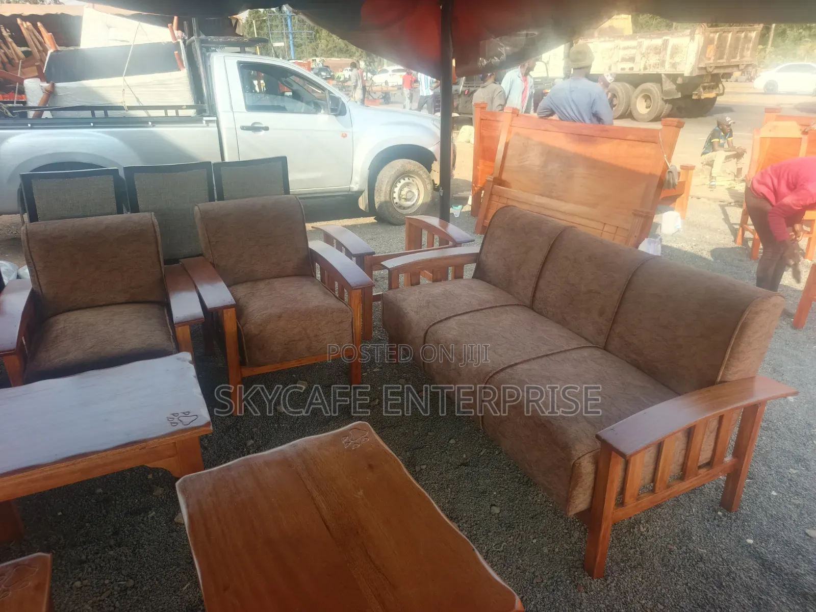 Spring Open Sofa 5seater
