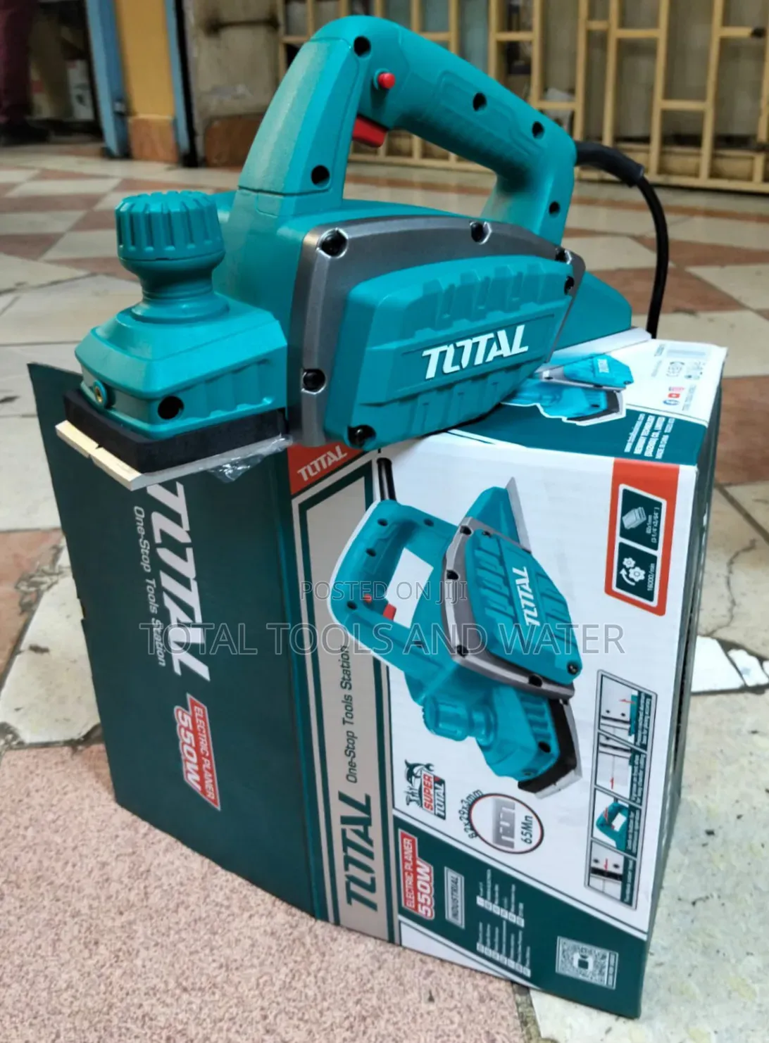 Total Electric Planer Set 550 Watts With Blade and Gauge