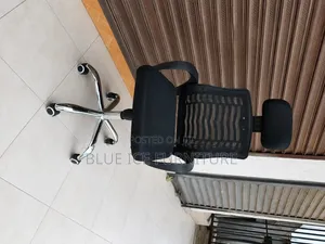 Office Chair;Ergonomic Mesh Office Chair With Headrest Chrome Base