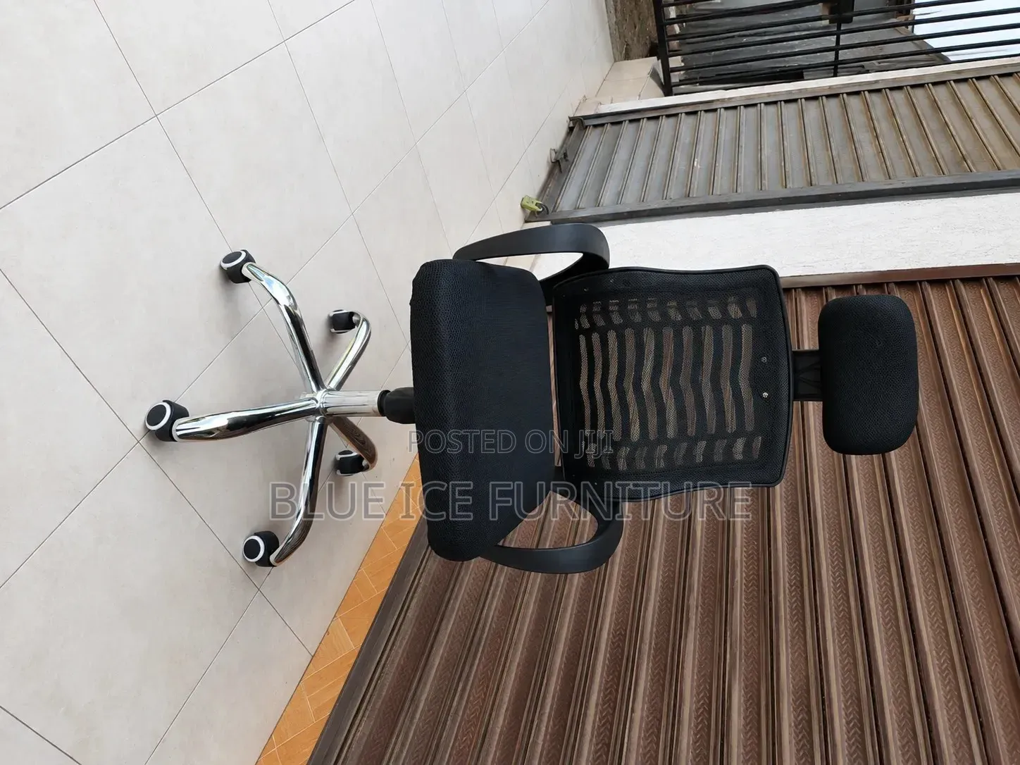 Office Chair;Ergonomic Mesh Office Chair With Headrest Chrome Base