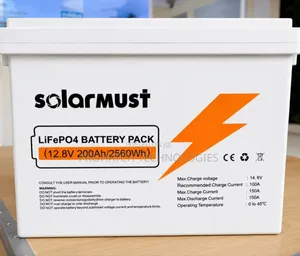 Must Lithium 12.8V 200AH Solar Battery LiFePO4