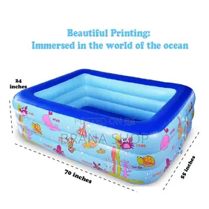 Inflatable Swimming Pool for Kids and Adults-