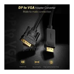 Ugreen DisplayPort to VGA Cable 1.5m (DP Male to VGA Male) – Full HD