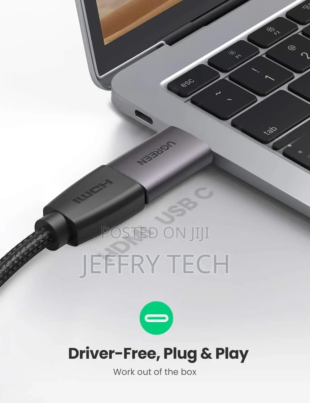 Ugreen USB-C to Hdmi Female Adapter 60hz-70450