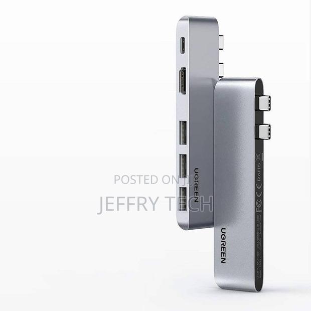 Ugreen Multifunctional 5 in 1 Dual USB-C Hub to USB Type C Pd, Hdmi 4