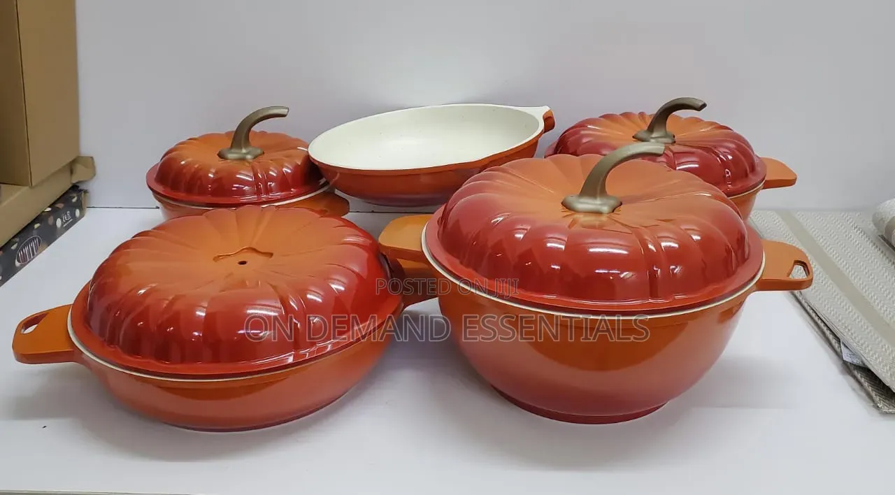 9 PCS USFE PUMPKIN Granite Cookware Set
