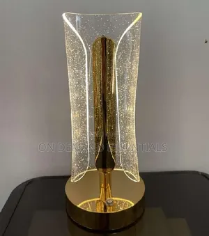 *Table Lamp. USB Charged , 3 Light Colour Change, Touch Operated
