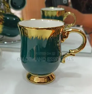 Nordic Tea Mug
Capacity:380Ml
Green With Golden Detail