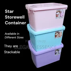 Plastic Stackable Storage Container With Wheels