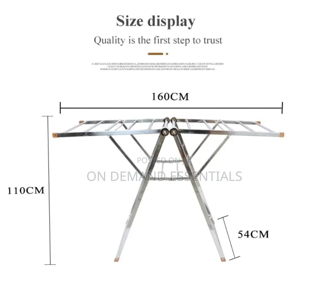 Portable Cloth Drying RackHeavy-Duty Steel
