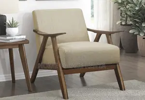 Accent Chair; Comfortable Wood Accent Chair With Detachable Cushions