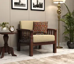 Accent Chair; Comfortable Wood Accent Chair With Detachable Cushions