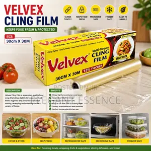 Velvex Cling Film Size: 30cm × 30m