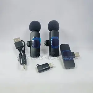 Travel-Friendly Mini Lapel Lavalier Dual Wireless Microphone