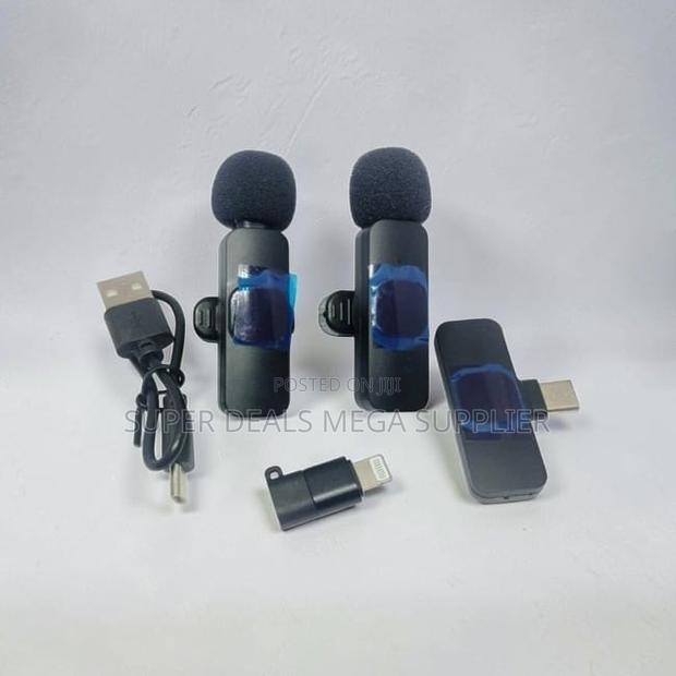Travel-Friendly Mini Lapel Lavalier Dual Wireless Microphone