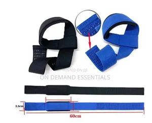 2PCS Weightlifting Straps Anti-Slip Silicone Lifting Wrist Straps