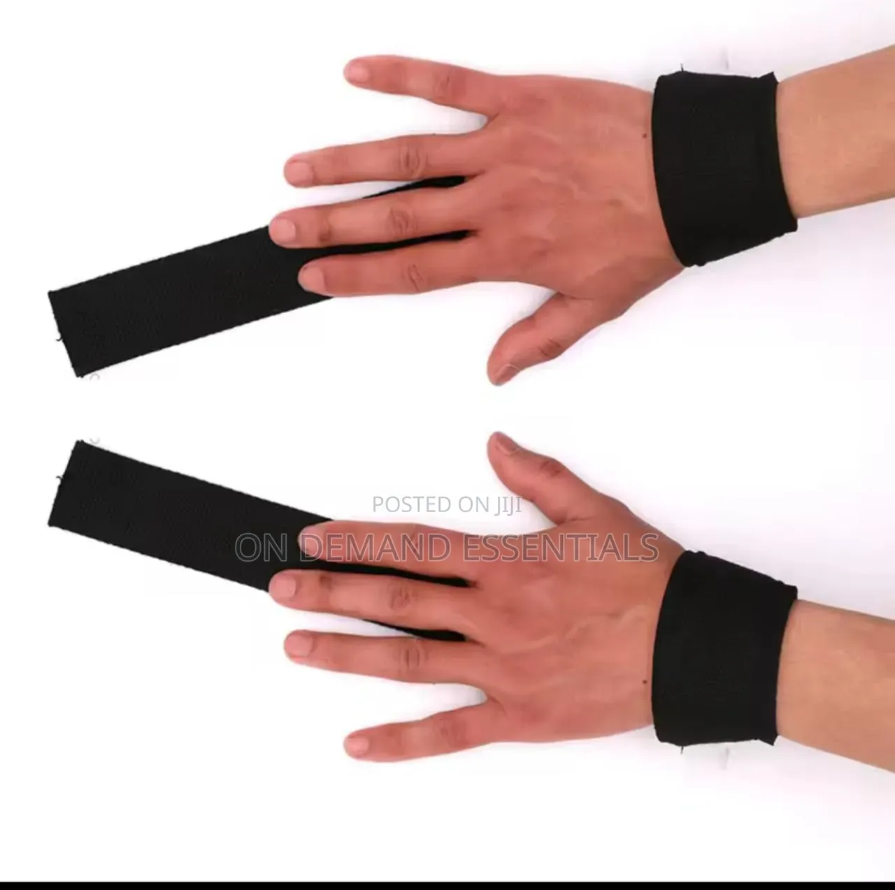 2PCS Weightlifting Straps Anti-Slip Silicone Lifting Wrist Straps