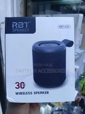 This Is a Black RBT-H20 30W Portable Wireless Speaker.